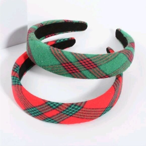 Christmas Plaid Headbands - Picture 3 of 6
